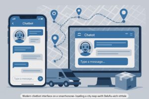 TrendBot chatbot managing last-mile delivery routes.