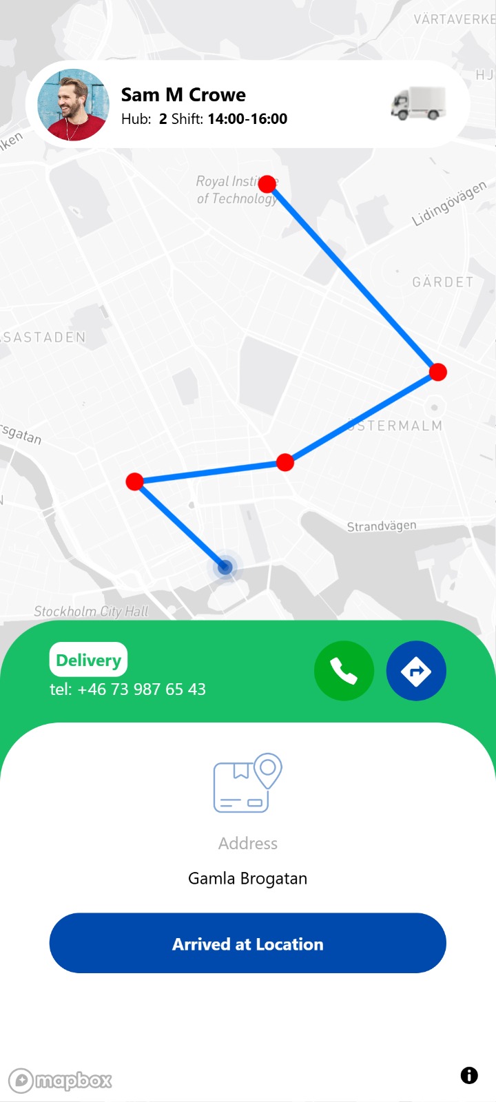 Orders screen